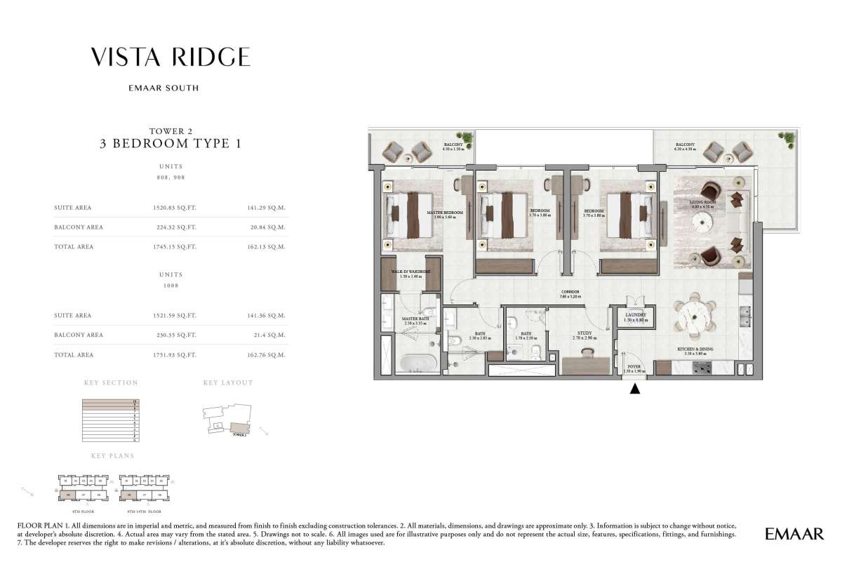 8th To 10th Floor (Type 1, Unit 808-1008) - Vista Ridge 2